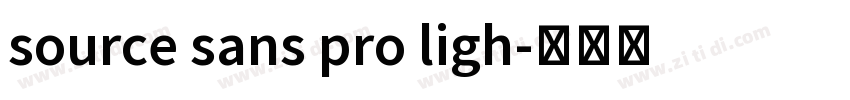 source sans pro ligh字体转换